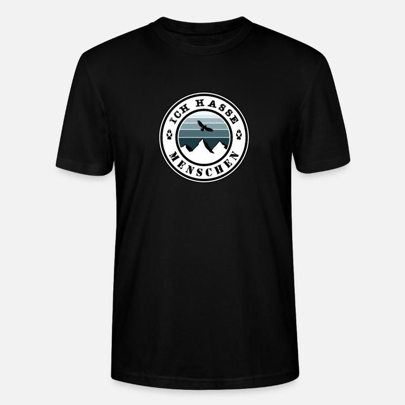 Ich hasse Menschen - Stanley/Stella Unisex Bio-T-Shirt CRAFTER - Schwarz