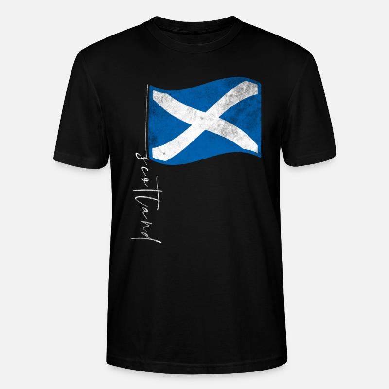 Écosse Drapeau écossais - T-shirt bio CRAFTER Stanley Stella Unisexe - noir
