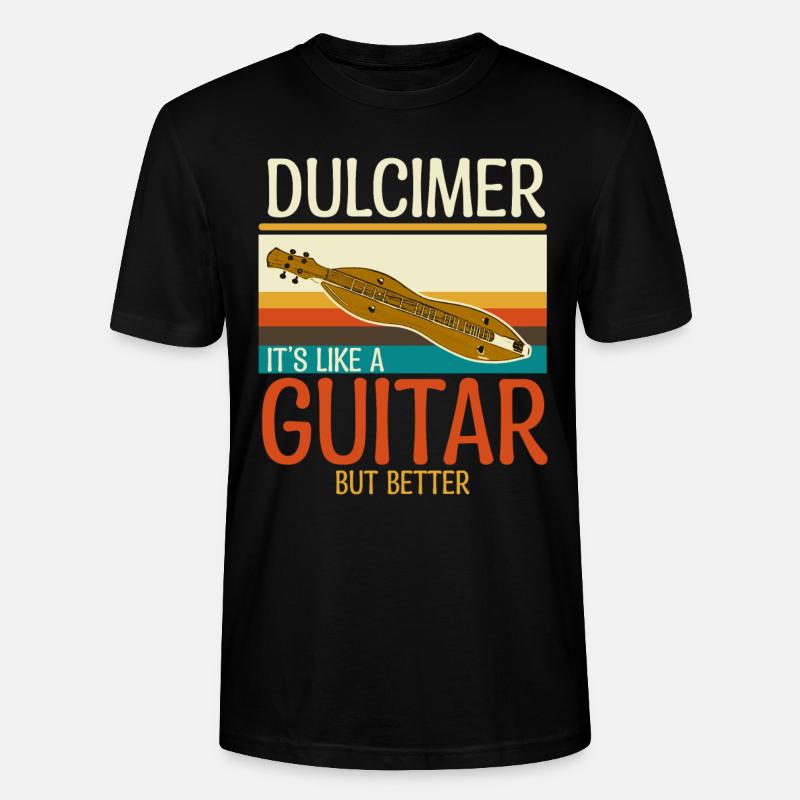 Dulcimer Instrument - Stanley/Stella Unisex Bio-T-Shirt CRAFTER - Schwarz