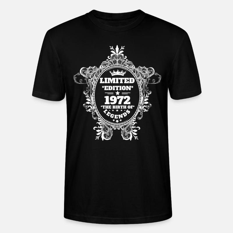 1972 - T-shirt bio CRAFTER Stanley Stella Unisexe - noir