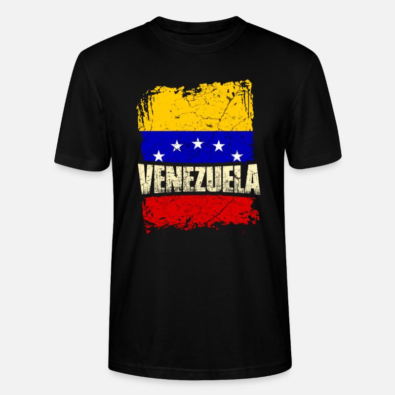 Drapeau du Venezuela - T-shirt bio CRAFTER Stanley Stella Unisexe - noir