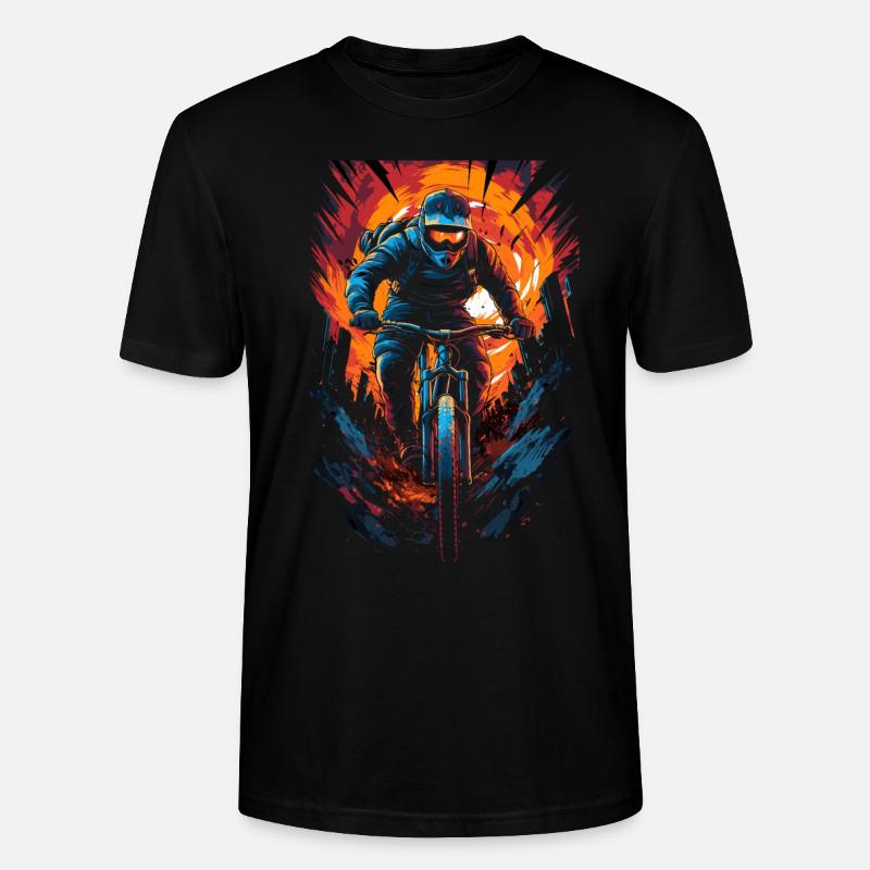 Conception de VTT Downhill Biker - T-shirt bio CRAFTER Stanley Stella Unisexe - noir