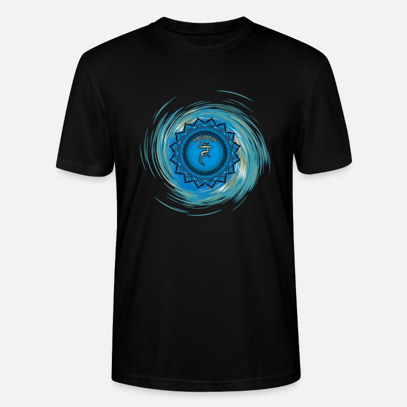 Vishuddha Fünftes Chakra - Stanley/Stella Unisex Bio-T-Shirt CRAFTER - Schwarz