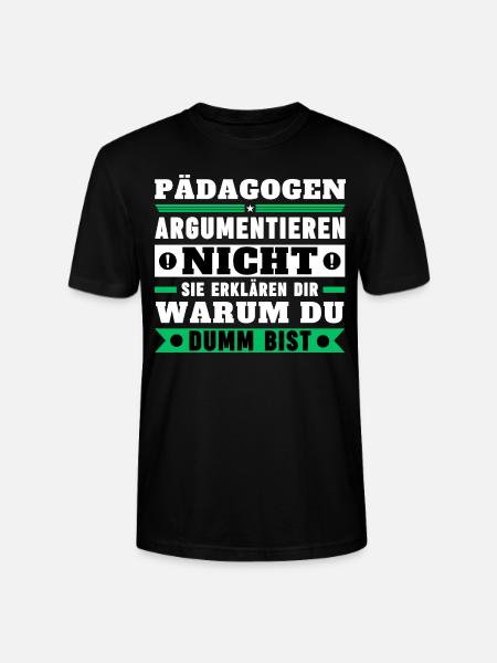 Educators don’t argue - Stanley/Stella CRAFTER Unisex Organic T-Shirt - black