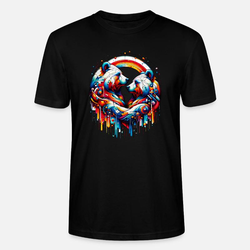 Bärenbund - Bear Bond - Stanley/Stella Unisex Bio-T-Shirt CRAFTER - Schwarz
