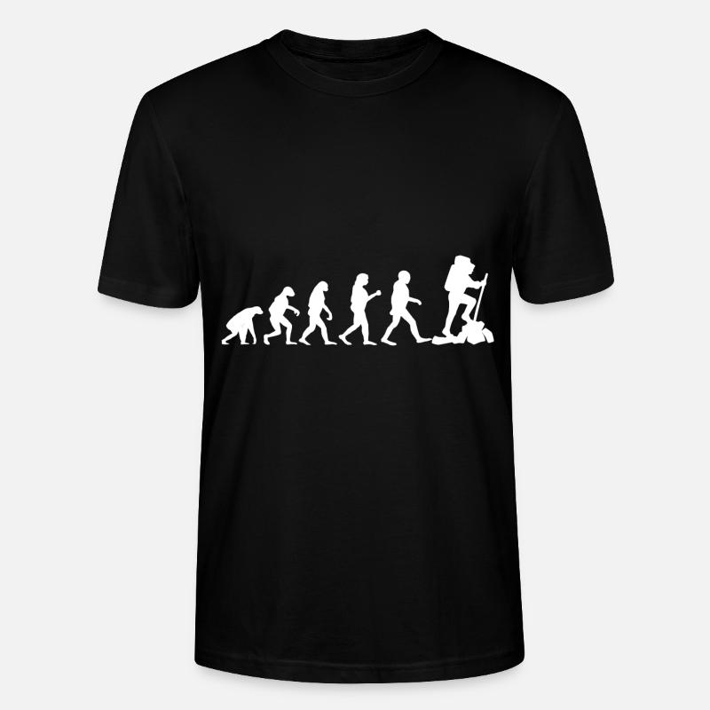 Evolution Hiking Wandern - Stanley/Stella Unisex Bio-T-Shirt CRAFTER - Schwarz