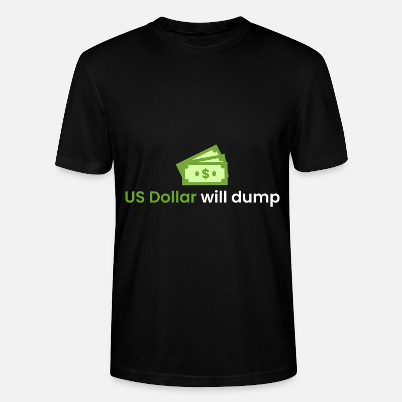 US Dollar wird einbrechen - Stanley/Stella Unisex Bio-T-Shirt CRAFTER - Schwarz