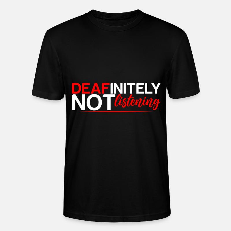 Ne pas écouter 4 - T-shirt bio CRAFTER Stanley Stella Unisexe - noir