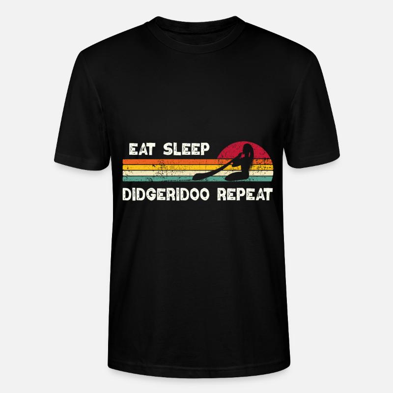 Eat Sleep Didgeridoo Repeat - Stanley/Stella Unisex Bio-T-Shirt CRAFTER - Schwarz