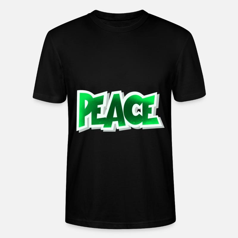 Peace - Stanley/Stella Unisex Bio-T-Shirt CRAFTER - Schwarz