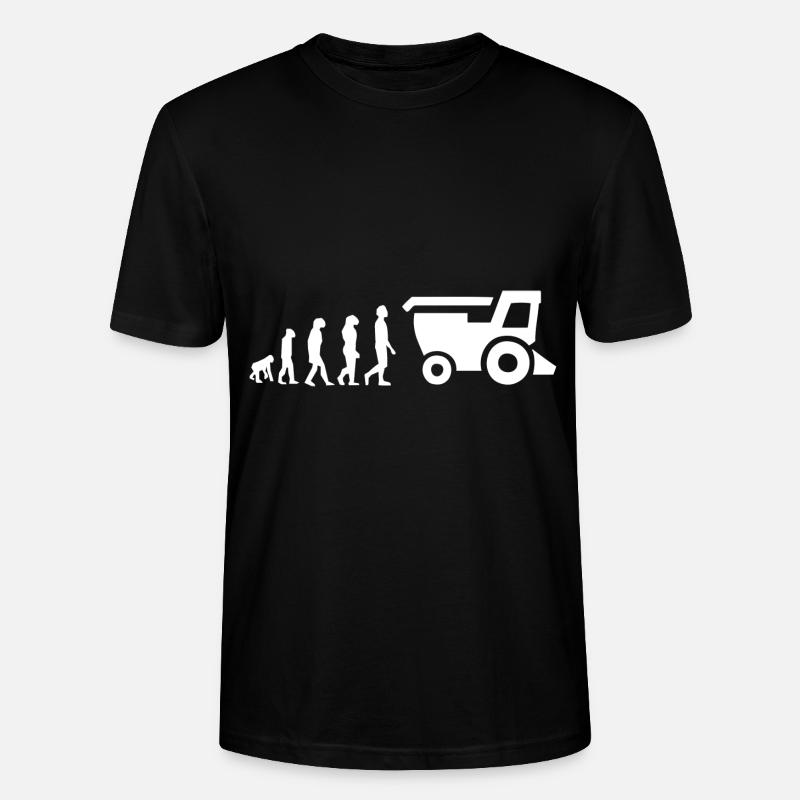 Moissonneuse évolution - T-shirt bio CRAFTER Stanley Stella Unisexe - noir