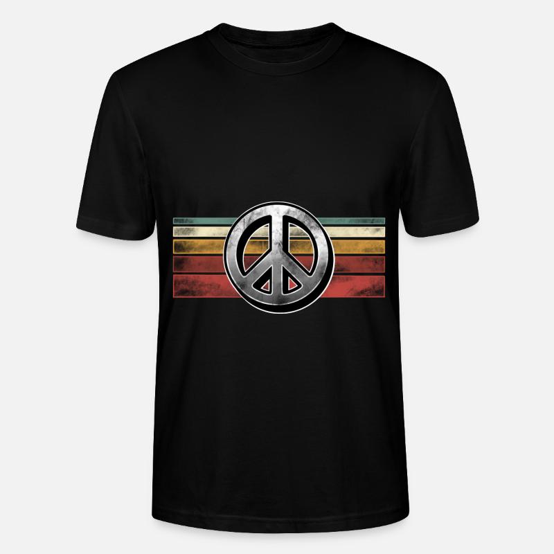 Peace - Stanley/Stella Unisex Bio-T-Shirt CRAFTER - Schwarz