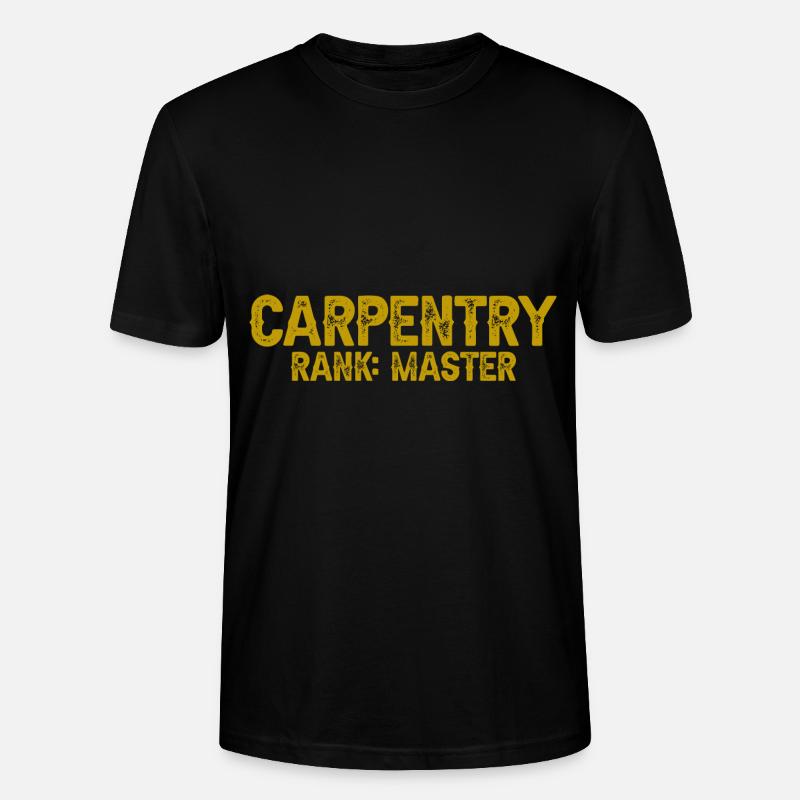 Carpentry Rank Master 3 - Stanley/Stella Unisex Bio-T-Shirt CRAFTER - Schwarz