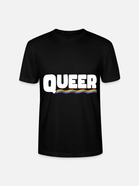 Rainbow Connection Embrace, Happy Pride - Stanley/Stella CRAFTER Unisex Organic T-Shirt - black