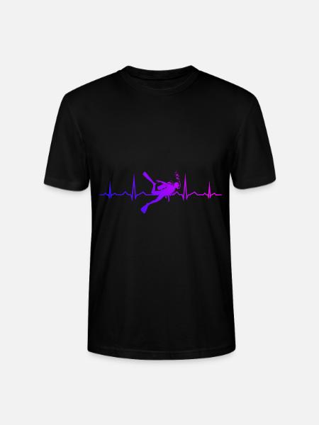 Free Dive Scuba Diver Scuba Diving Diver - Stanley/Stella Uniseks bio-T-shirt CRAFTER - zwart