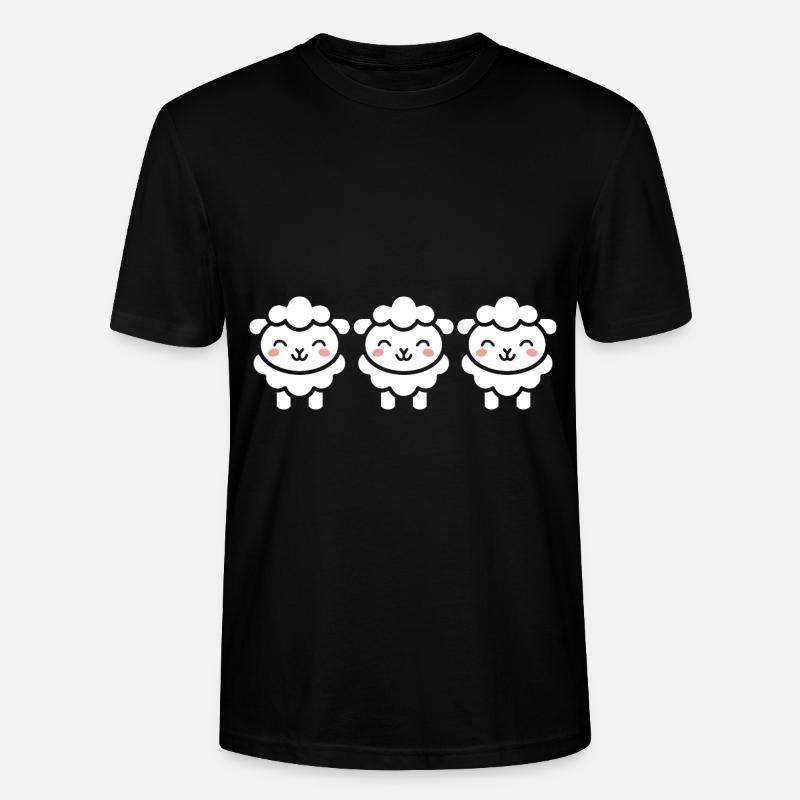 Schaf - Stanley/Stella Unisex Bio-T-Shirt CRAFTER - Schwarz