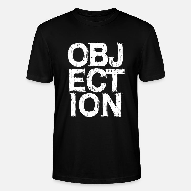 Objection Einspruch Stop - Stanley/Stella Unisex Bio-T-Shirt CRAFTER - Schwarz