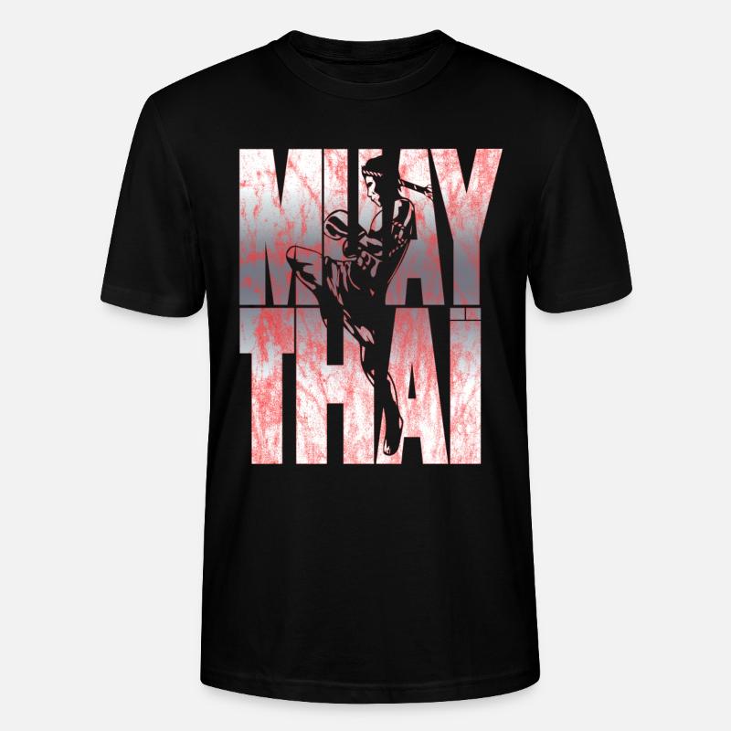 Muay Thai - Stanley/Stella Unisex Bio-T-Shirt CRAFTER - Schwarz