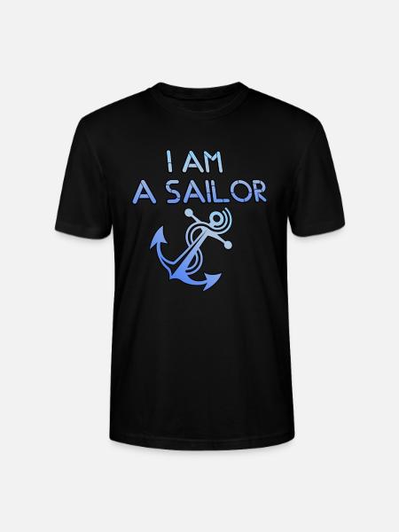 Jeg er en sjømann "Jeg er en sjømann" - Stanley/Stella CRAFTER unisex økologisk T-skjorte - svart