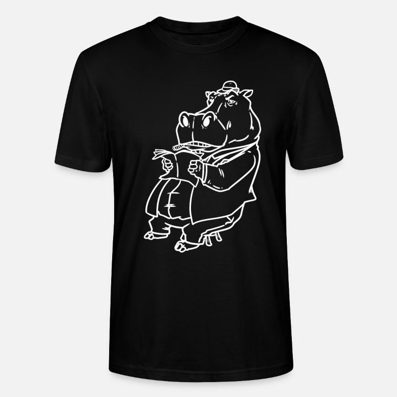 Nilpferd Schläger - Stanley/Stella Unisex Bio-T-Shirt CRAFTER - Schwarz