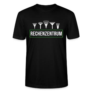 Garten Landschaftsbau Gartenbau Schrebegarten - Stanley/Stella Unisex Bio-T-Shirt CRAFTER - Schwarz - Vorne - Alina (178cm) & Michal (187cm)