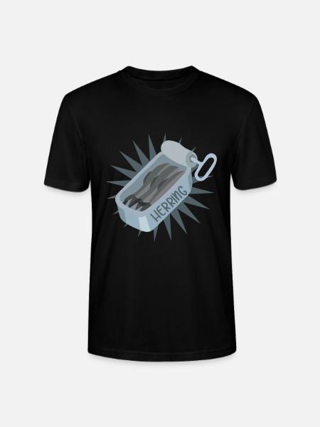Herring sardines - Stanley/Stella CRAFTER Unisex Organic T-Shirt - black