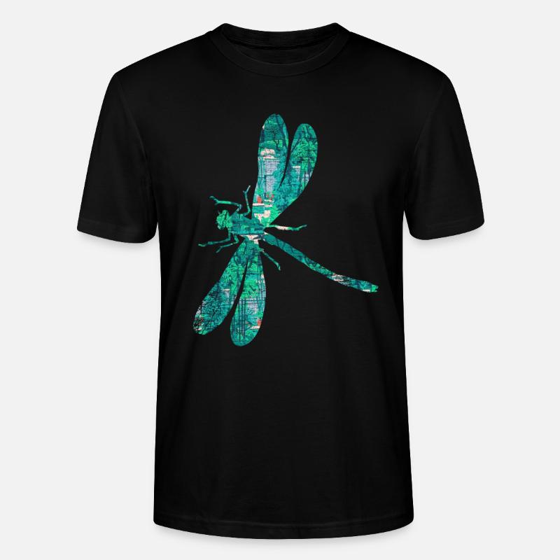 Aile de jardin libellule - T-shirt bio CRAFTER Stanley Stella Unisexe - noir