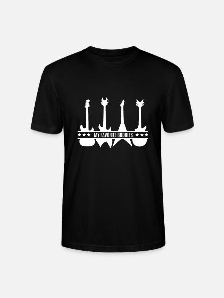Guitar - Guitar - Stanley/Stella CRAFTER Unisex Organic T-Shirt - black