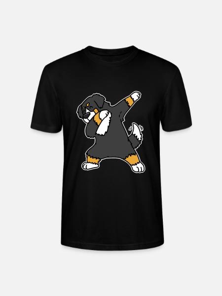 Bernese Mountain Dog dab - Stanley/Stella CRAFTER Unisex Organic T-Shirt - black
