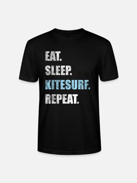 Kitesurfing Kitesurfing Kiteboarding Kiteboarders - Stanley/Stella CRAFTER Unisex Organic T-Shirt - black