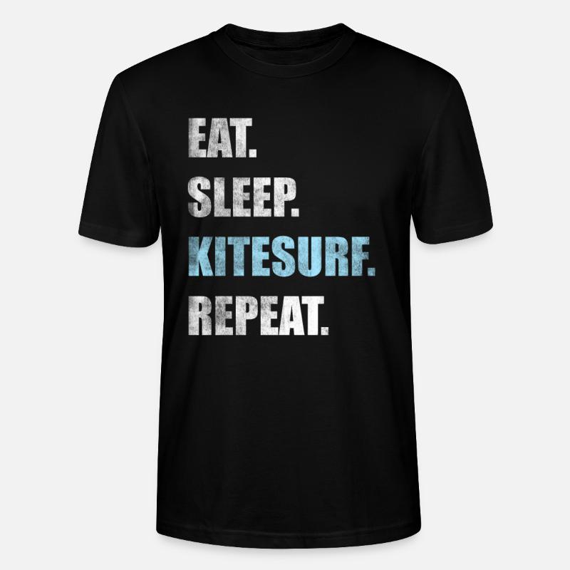 Kitesurf Kitesurf Kitesurf Kitesurf - T-shirt bio CRAFTER Stanley Stella Unisexe - noir