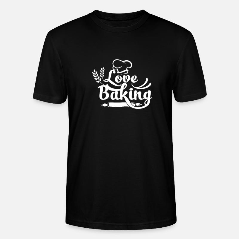 Bäcker Baking Bäckerei Backen Bäckerin - Stanley/Stella Unisex Bio-T-Shirt CRAFTER - Schwarz