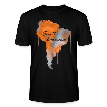 Südamerika - Stanley/Stella Unisex Bio-T-Shirt CRAFTER - Schwarz - Vorne - Alina (178cm) & Michal (187cm)