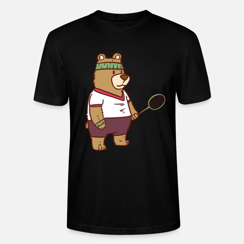 Speedminton Bär - Stanley/Stella Unisex Bio-T-Shirt CRAFTER - Schwarz