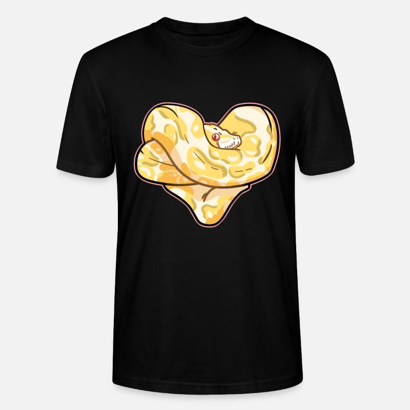 Coeur de python - T-shirt bio CRAFTER Stanley Stella Unisexe - noir