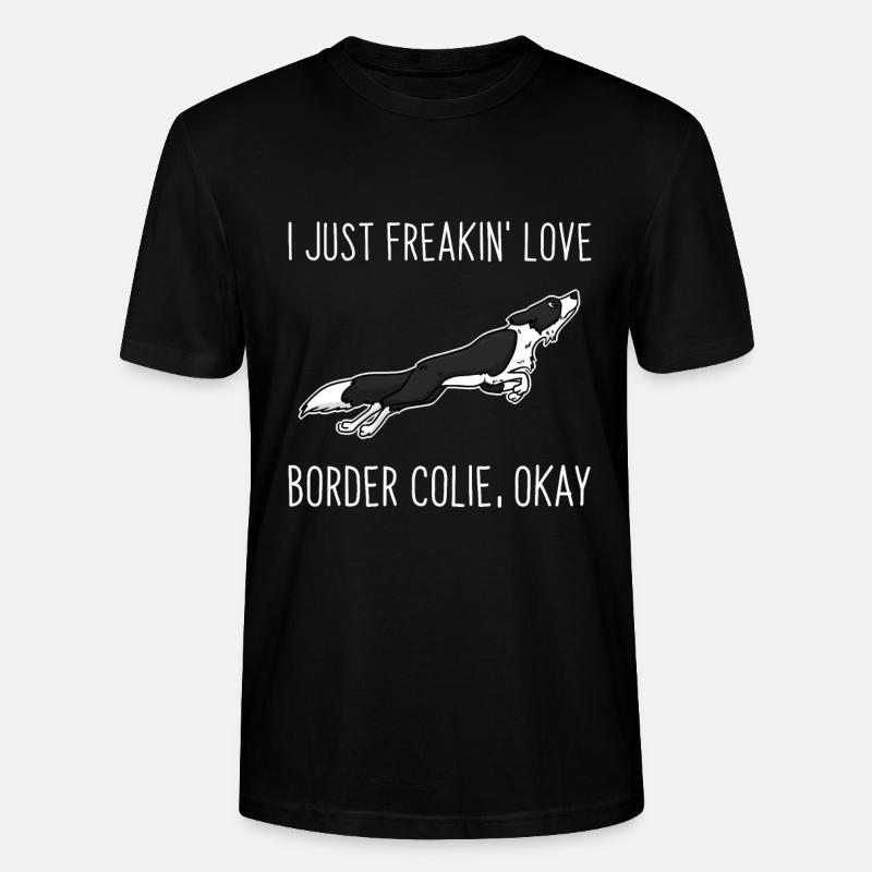 Border Collie - Stanley/Stella Unisex Bio-T-Shirt CRAFTER - Schwarz