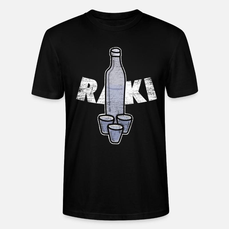Raki Geschenk - Stanley/Stella Unisex Bio-T-Shirt CRAFTER - Schwarz
