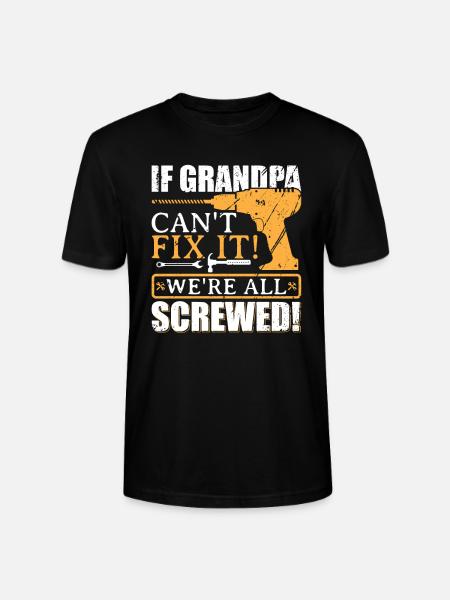 JOS GRANDPA EI VOI VOITTAA IT: lle! - Stanley Stella CRAFTER unisex økologisk-T-shirt - sort