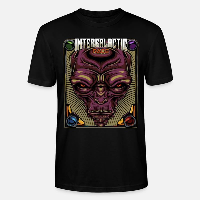 Intergalactic Race | Alien Außerirdischer Geschenk - Stanley/Stella Unisex Bio-T-Shirt CRAFTER - Schwarz