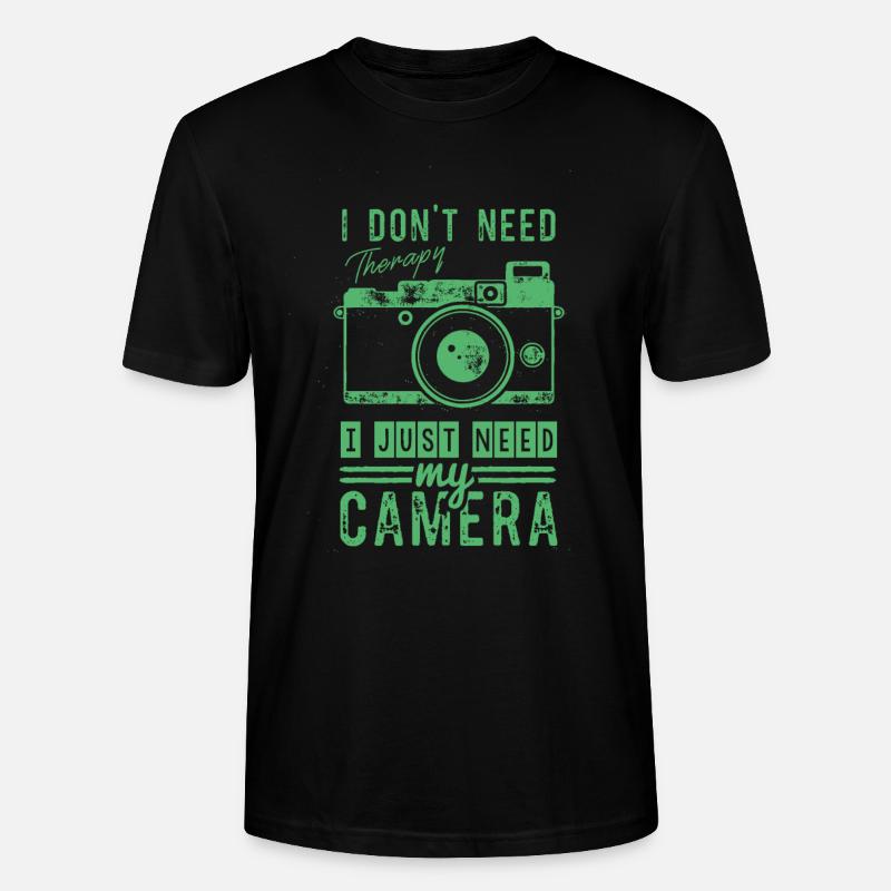 Camera Camera Camera Camera - Stanley/Stella CRAFTER Unisex Organic T-Shirt - black