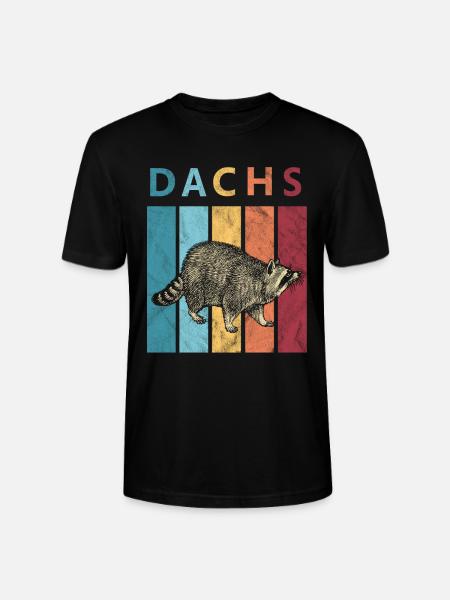 Dachs Retro - Stanley/Stella Unisex Bio-T-Shirt CRAFTER - Schwarz