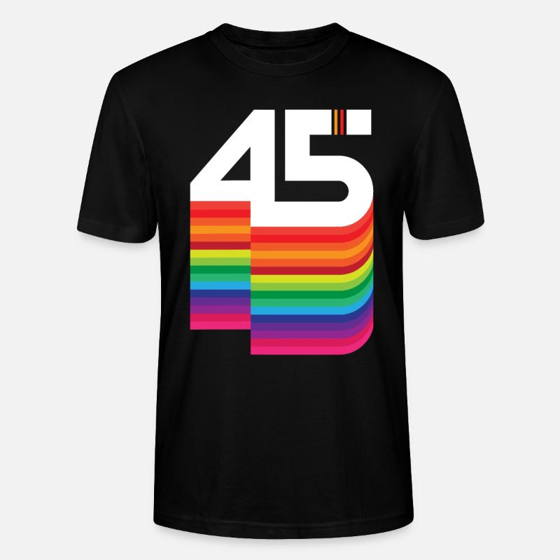 45 ans "anniversaire" - T-shirt bio CRAFTER Stanley Stella Unisexe - noir