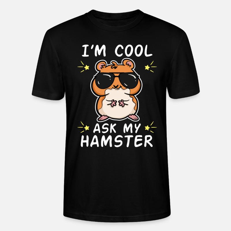 Cool Hamster - Stanley/Stella Unisex Bio-T-Shirt CRAFTER - Schwarz