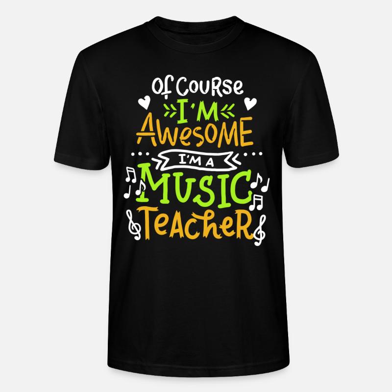 Ecole de Musique Enseignant - T-shirt bio CRAFTER Stanley Stella Unisexe - noir