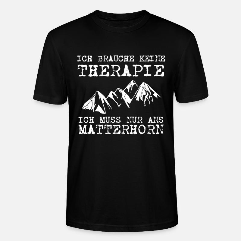 Matterhorn - Stanley/Stella Unisex Bio-T-Shirt CRAFTER - Schwarz