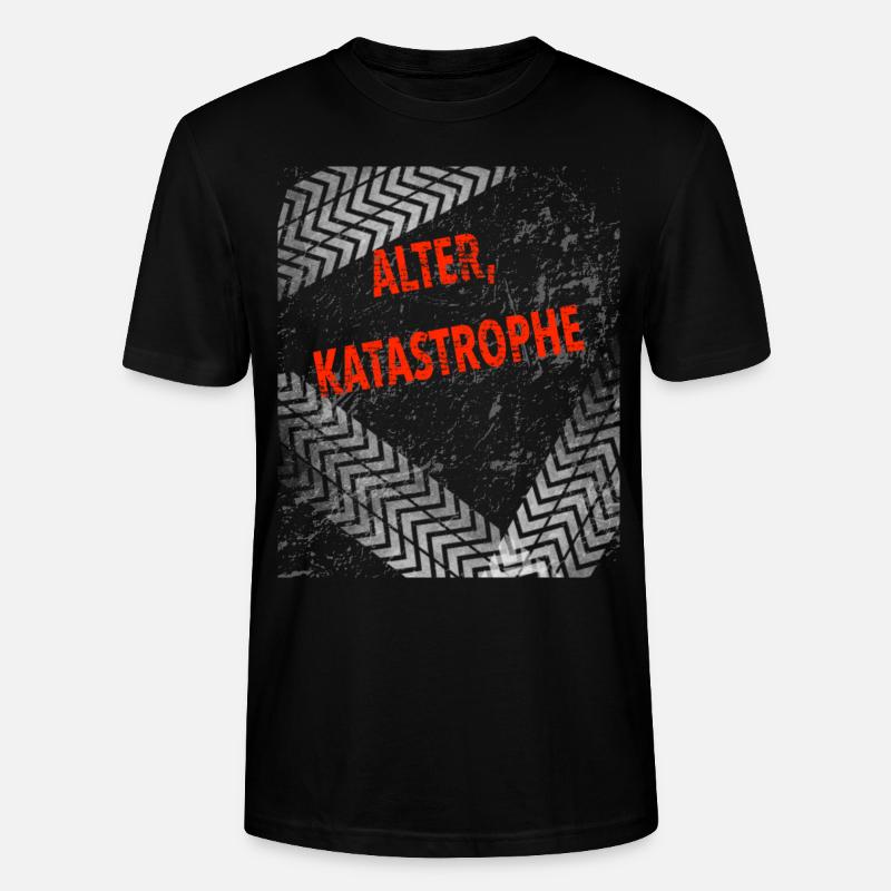 Alter Katastrophe - Tracks - Stanley/Stella Unisex Bio-T-Shirt CRAFTER - Schwarz