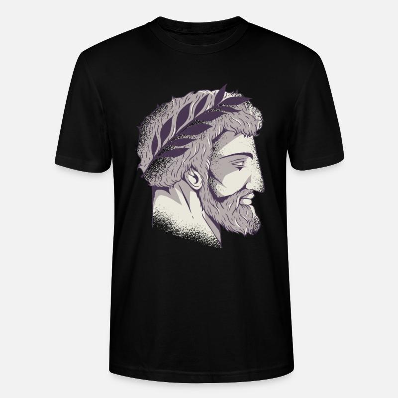 Tête de dieux grecs - T-shirt bio CRAFTER Stanley Stella Unisexe - noir