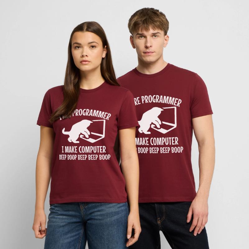 Programmer Cat Gift Programming Mitze Stanley/Stella CRAFTER Unisex Organic T-Shirt