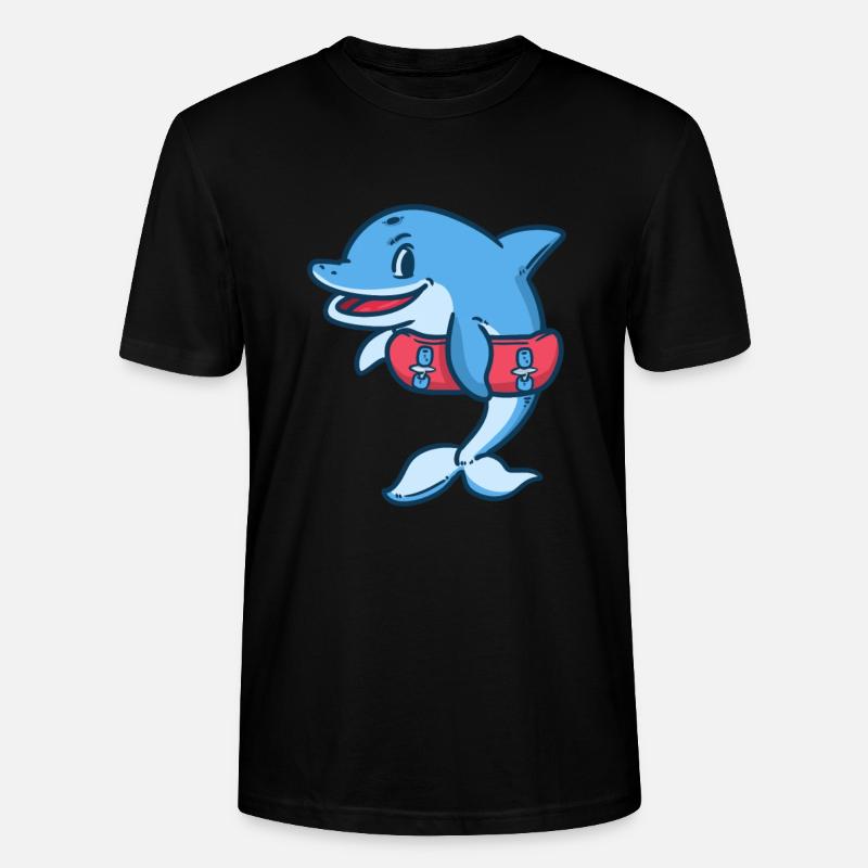 Delfin - Stanley/Stella Unisex Bio-T-Shirt CRAFTER - Schwarz