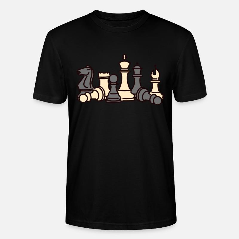 échecs - T-shirt bio CRAFTER Stanley Stella Unisexe - noir